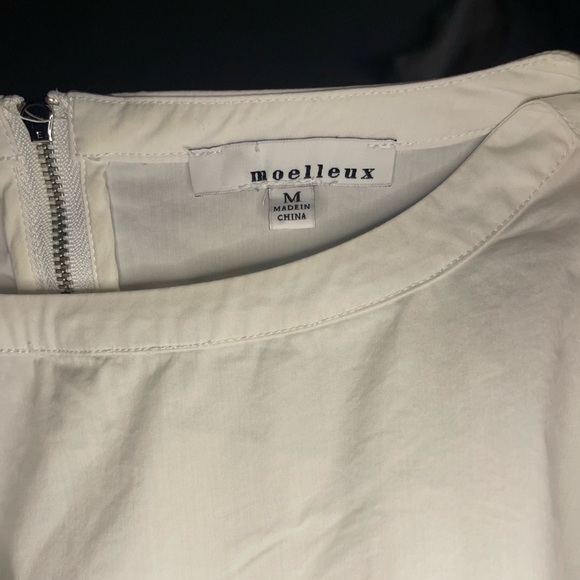 Moelleux white flutter sleeve blouse - Picture 7 of 8